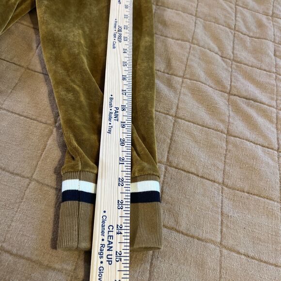 NWOT Todd Snyder Retro Velour Polo Size L Pullover Shirt Piping Mustard Brown - Picture 12 of 12